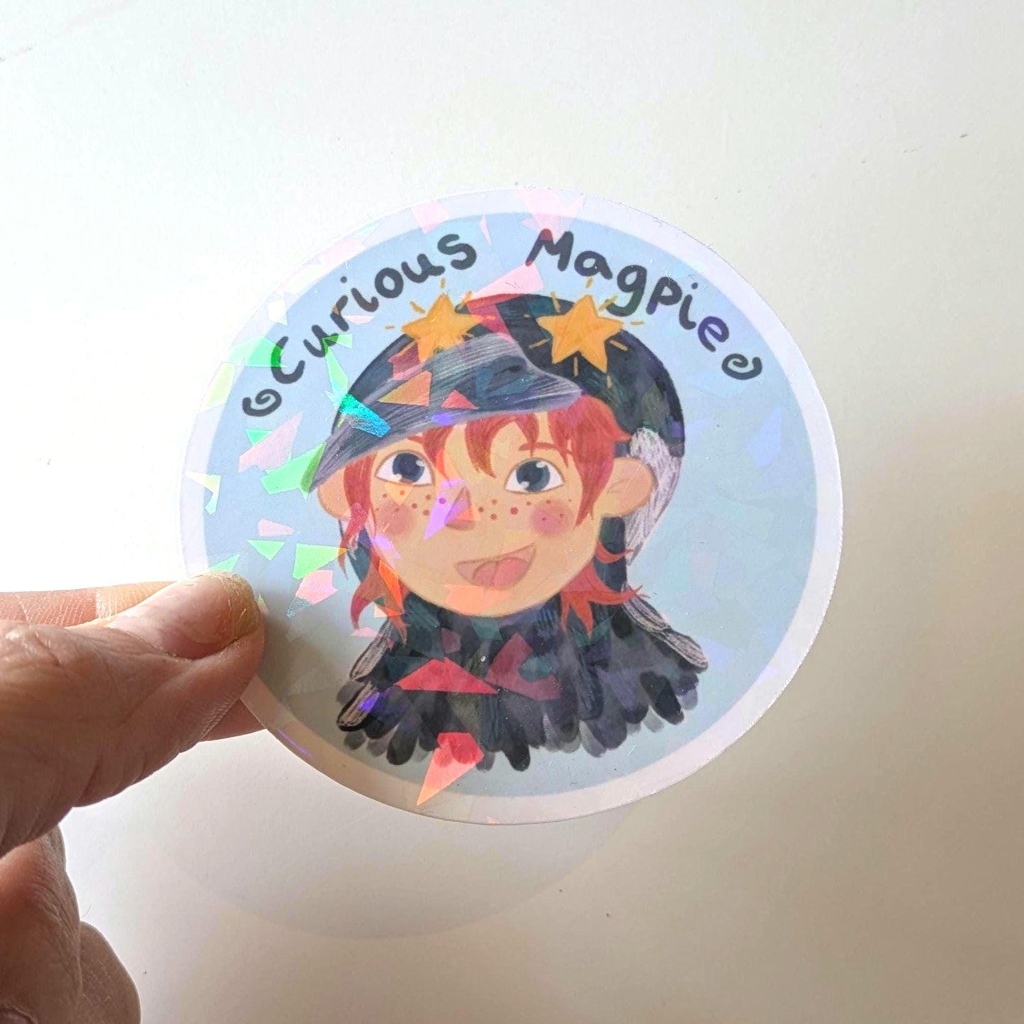 Curious Magpie Sticker- Relatable Sticker, Funny Sticker, ADHD Sticker, Autism Sticker, Neurodivergent Sticker, Magpie Sticker