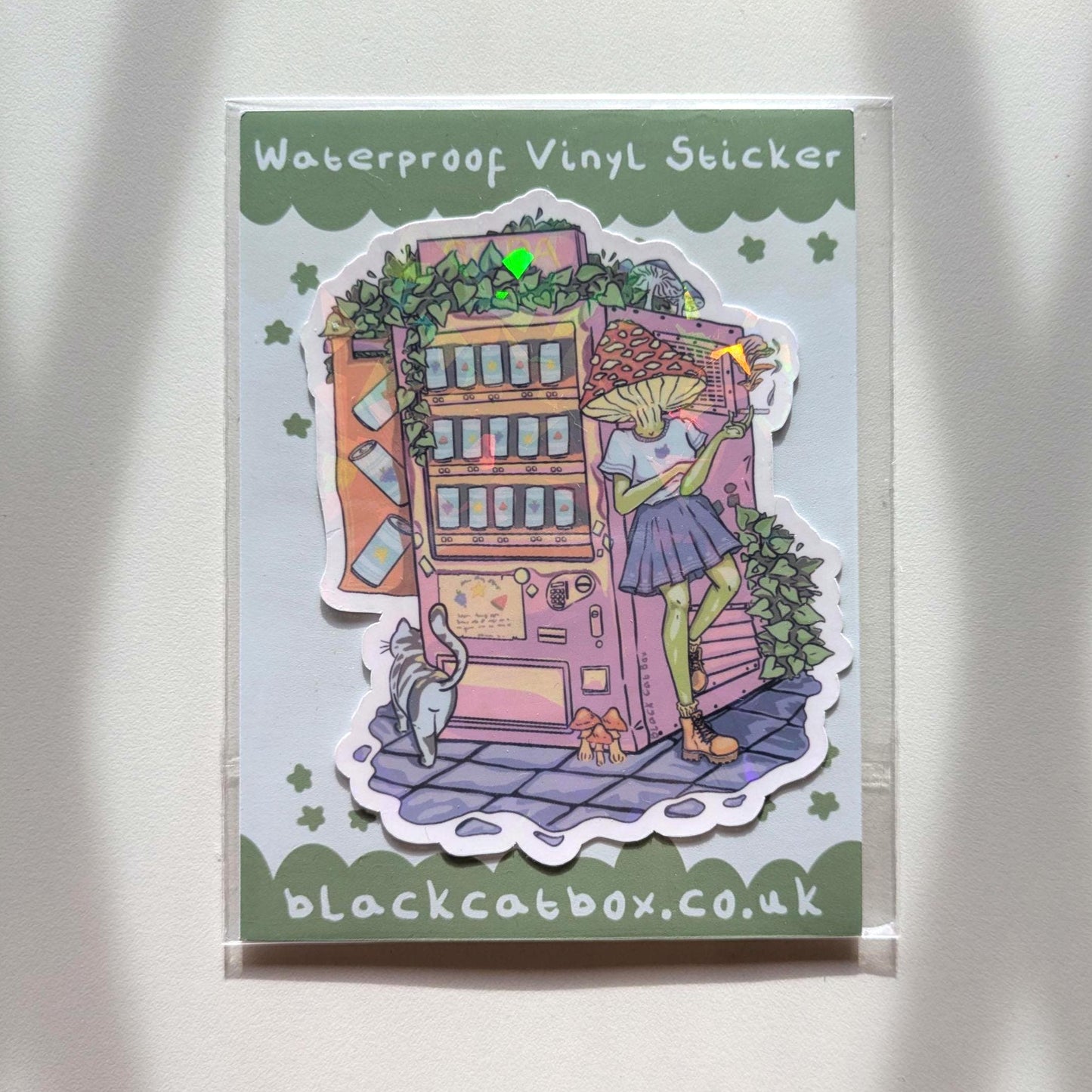 Waterproof Vinyl Sticker- Vending machine, soda can, Illustration sticker, Lo-fi aesthetic, Tokyo , Japanese aesthetic, Anime sticker