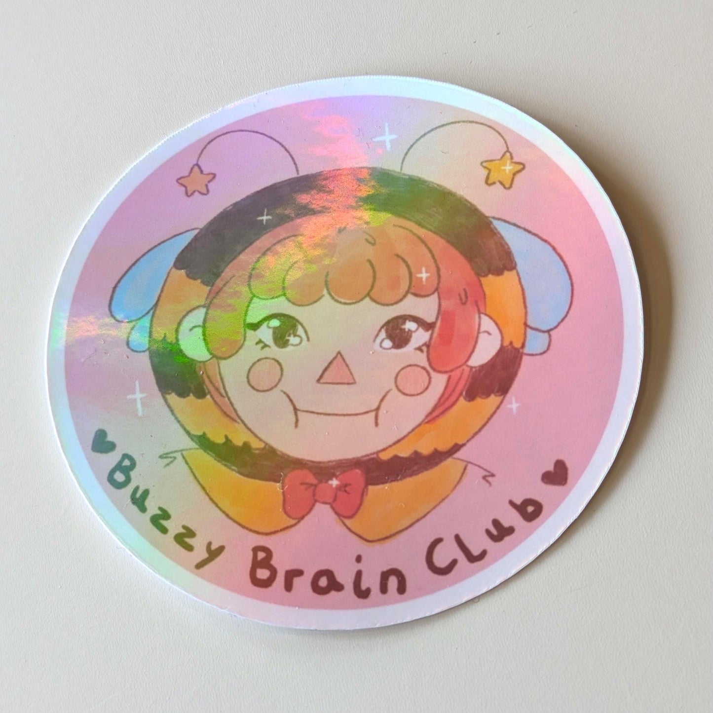 Buzzy Brain Club Sticker- ADHD Sticker, Autism Sticker, OCD Sticker, Anxiety Sticker, Neurodivergent Sticker, Mental Health Stickers