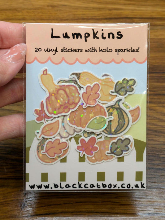 Lumpkins Vinyl Sticker pack- Pumpkin stickers, Autumn stickers, Fall stickers, Halloween stickers, Harvest Stickers