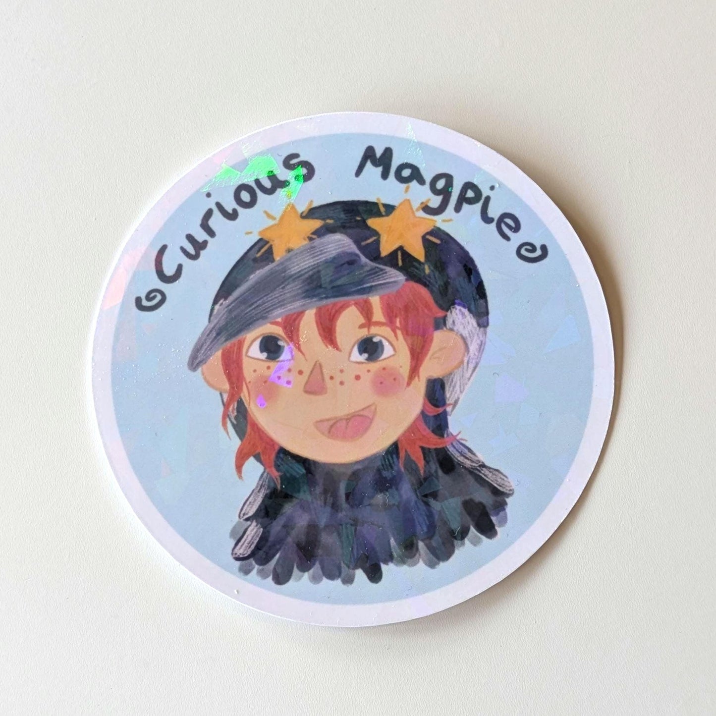 Curious Magpie Sticker- Relatable Sticker, Funny Sticker, ADHD Sticker, Autism Sticker, Neurodivergent Sticker, Magpie Sticker