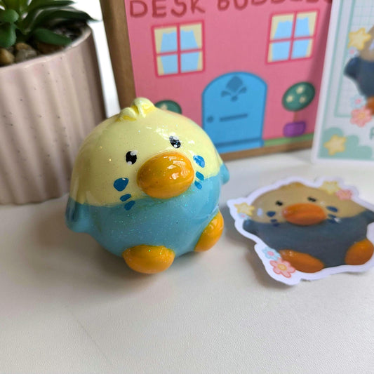 Desk Buddies- Desk Friend, Desk Buddy, Shelf Ornament, Office Ornament, Kawaii Figurine, Cute Figurine, Worry Pet, Hand made, Clay Pet